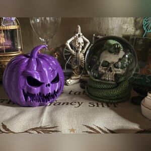 Purple Halloween Pumpkin Decor